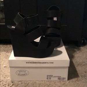 Steve Madden platform wedge sandals